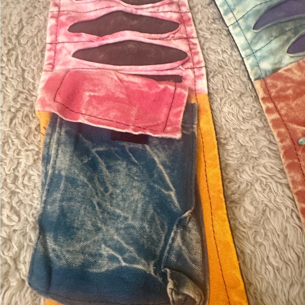 India Boutique Multicolor Patchwork Crossbody Bag - image 3